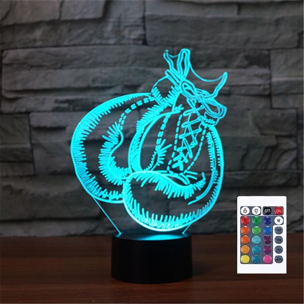 NEW Boxing Gloves 3D Illusion Night Light